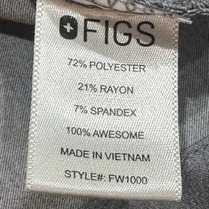 FIGS Catarina One Pocket Scrub Top Graphite‎ Medium Medical Healthcare Nurse thumbnail 6