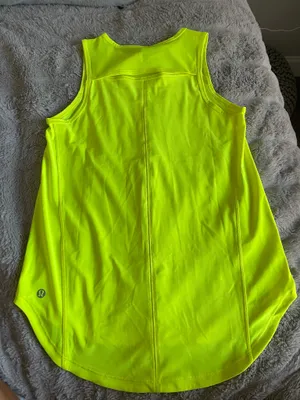 Lululemon Sculpt Tank Yellow Neon 2 thumbnail 2