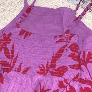 Old navy floral smocked maxi dress spaghetti straps size medium thumbnail 10