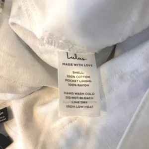 Lulus NWT Garden Cutie Ivory Floral Cotton‎ Twill High Rise Wide Leg Pants XS thumbnail 8