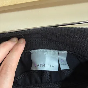 Athleta Jogger Pants XL Black Womens Activewear Lycra Spandex Stretch thumbnail 3