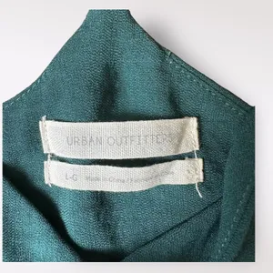 Urban Outfitters Green‎ wrap ruffled Peplum tank top blouse Size L thumbnail 2