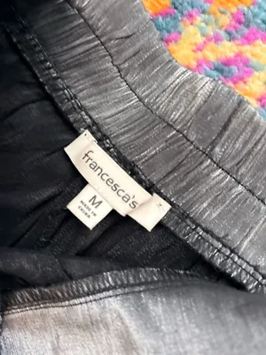 Francesca's Collections Gray Wide-Leg Velvet Pants thumbnail 2