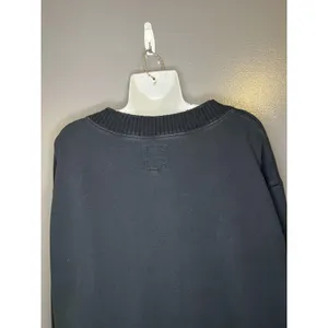 Aerie Sweatshirt Womens XS Black V Neck Oversized Terry Pullover Lounge thumbnail 6