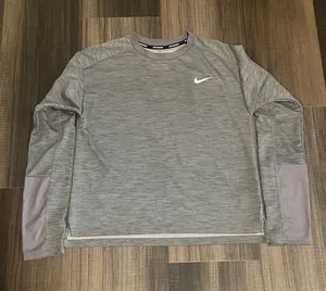 Nike Women’s Crewneck Athletic Top - Heather Gray thumbnail 1
