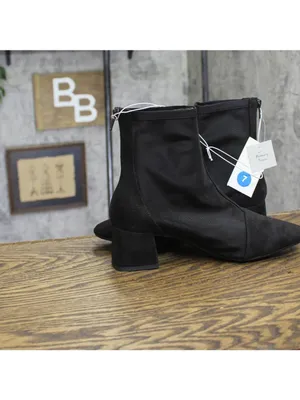 NWT A New Day Block Heel Mid-Calf Booties with Memory Foam 94568456 Black 7M thumbnail 8