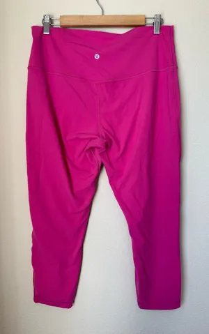 Lululemon Align High-Rise Crop 23" Sonic Pink Size 14 thumbnail 1