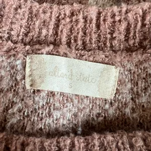 Altar’d State Woman’s Rose Pink White Star Super Soft & Cozy Cropped Sweater S thumbnail 11