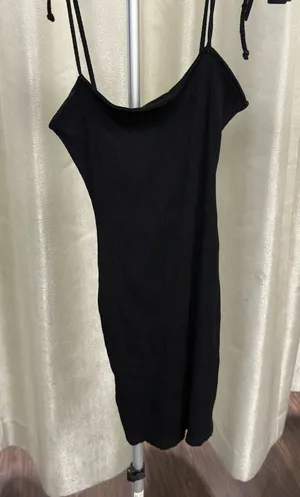Urban Outfitters Ribbed Tie-Shoulder Mini Dress‎ 🖤 thumbnail 1