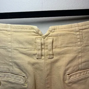 Maeve Anthropologie Remi Wide Leg Cropped Pants Beige High Waist Culottes Size 8 thumbnail 14