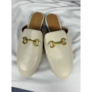 Quince $150 Women's Italian Leather Horsebit Loafer Mule in Bone Sz 7 thumbnail 4