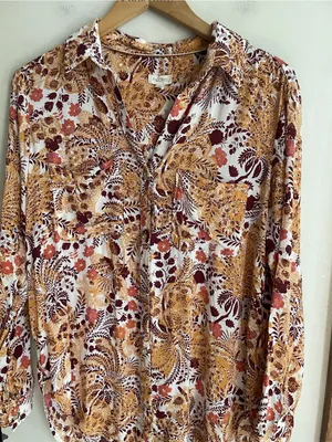 Anthropologie Pilcro Romy Relaxed Button Down Shirt thumbnail 4
