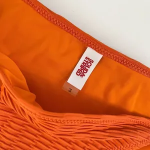 Solid & Striped The Morgan‎ Bikini Bottom in Pumpkin thumbnail 3