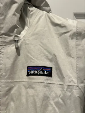 Patagonia H2No Beige Waterproof Jacket with Hood Sz XS thumbnail 2