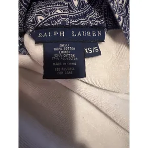 Ralph Lauren Blue Paisley Cotton Terry Lined Robe XS/S Monogrammed Loungewear thumbnail 7