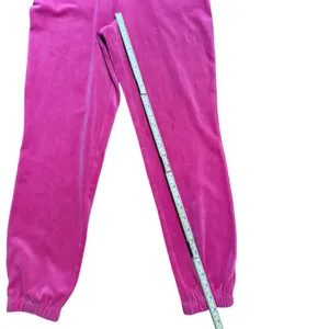 Juicy Couture Zip-up Velour Jumpsuit Hot Pink Y2K Soft Comfort Barbiecore‎ Sz M thumbnail 9
