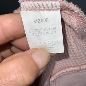 Blush Pink Long Sleeve Waffle Knit Crewneck Pullover Tunic XL thumbnail 7