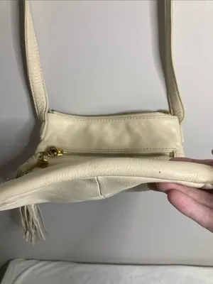 HOBO Off-White Leather Crossbody with Tassel Charm thumbnail 7