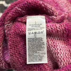 Gap Forever Cozy Soft Knit Crewneck Tunic Sweater Spacedye Pink Large thumbnail 7