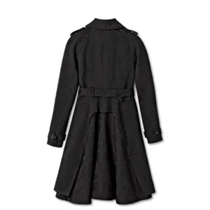 Altuzarra x Target • Black Snakeskin Pattern Trench Coat thumbnail 9