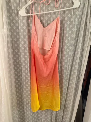 Princess Polly Pink Orange Yellow Low Back Mini Dress thumbnail 2