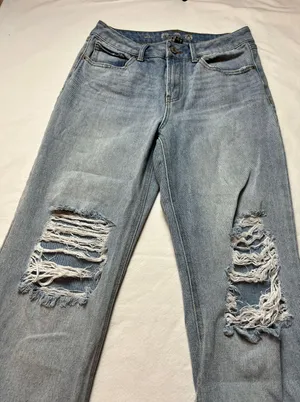 REWASH High Rise Distressed Jeans thumbnail 6