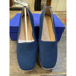 Stuart Weitzman womens Dree Slide Espadrille Blue Canvas Size 5 Slip On Loafer thumbnail 2
