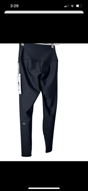Alo NWT AIRLIFT HIGH-WAIST Airlift Black Leggings XS Full Length thumbnail 5