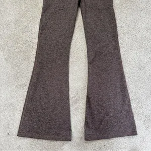 Offline by Aerie The Hugger Foldover Flare High Waisted Legging in Relic Brown S thumbnail 4