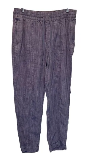 Athleta Retreat Blue Linen Pant - size Medium Tall thumbnail 1
