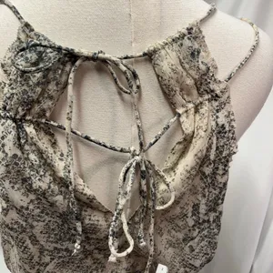 New Abercrombie & Fitch Snakeskin Halter Mini Dress Small Tie‎ Belt Flowy thumbnail 4