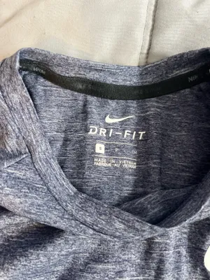 Navy Blue Heather Nike long sleeve thumbnail 4