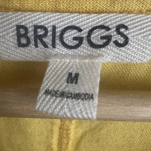 Briggs Yellow Linen Blend Pocket Dress Sz‎ M V-Neck Sleeveless Casual Above Knee thumbnail 10