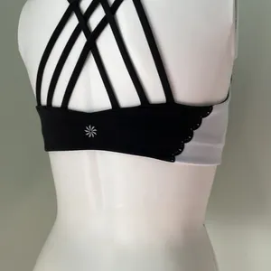 Athleta Black and White Detail Sports Bra thumbnail 5