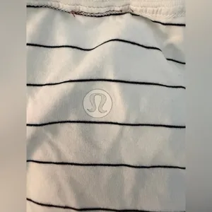Lululemon Striped White Tank Top thumbnail 3