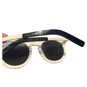 Moncler Odeonn ML0291 21C White Black Round Sunglasses Unisex thumbnail 13