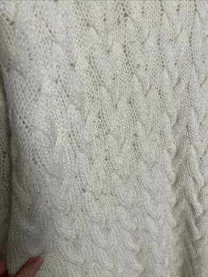 Karen Scott Cream Cable Knit Turtleneck thumbnail 2