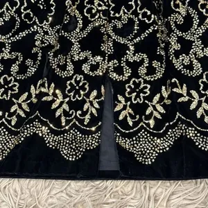 Jessica McClintock Velvet 80s Gunnesax dress size 5-6 thumbnail 6