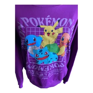 Pokémon NWT--PURPLE SWEATSHIRT-SIZE MEDIUM “ thumbnail 2