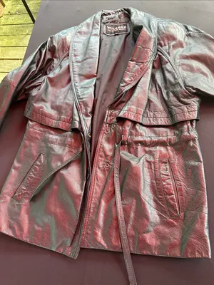 Wilsons Leather Black Leather Trench Jacket thumbnail 3