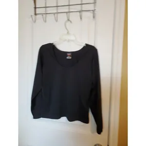 Patagonia Capilene Baselayer Long Sleeve top Size M Black Made In USA thumbnail 9