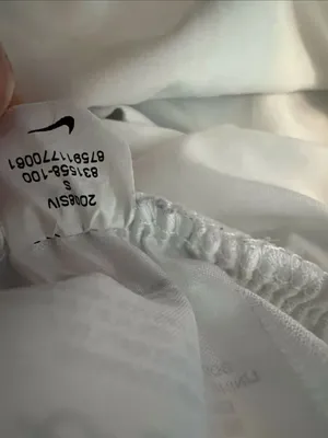 Nike White Tempo Brief Lined Athletic Running Shorts Women's Small thumbnail 5