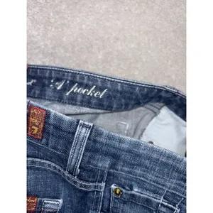 Y2K 7 For All Mankind "A" Pocket Bootcut Women's Jeans Size 28 thumbnail 4