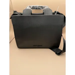 Betsey Johnson Xonora Black Embossed Charm‎ Tote Bag Paris Eiffel Tower New thumbnail 5