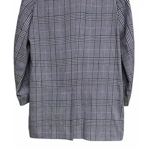 Madewell‎ Caldwell Double-Breasted Oversized Blazer Black/White Plaid Women's XS thumbnail 6