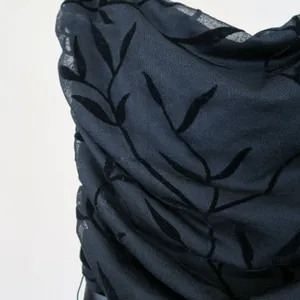 Vintage 90s Luly K Black Floral Midi Dress thumbnail 7