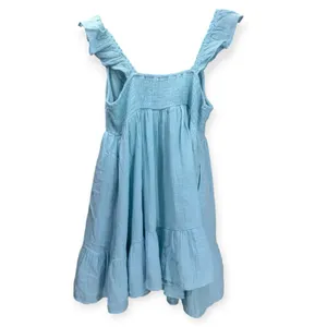 BP Light Blue Gauzey Smocked Cotton Dress Size Large thumbnail 3
