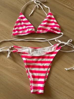 Bright Swimwear pink horizon set thumbnail 5