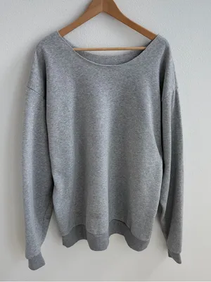 Gray off the shoulder sweatshirt Size XXL thumbnail 1