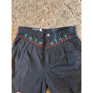 Vintage Panhandle Slim Southwestern Embroidered High-Waisted Pants Pleated thumbnail 5